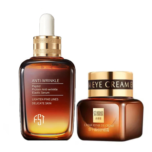 Серум за лице и хидратиращ крем, които изсветляват, стягат, борят се с бръчките, съдържат колаген, са предварителна есенция